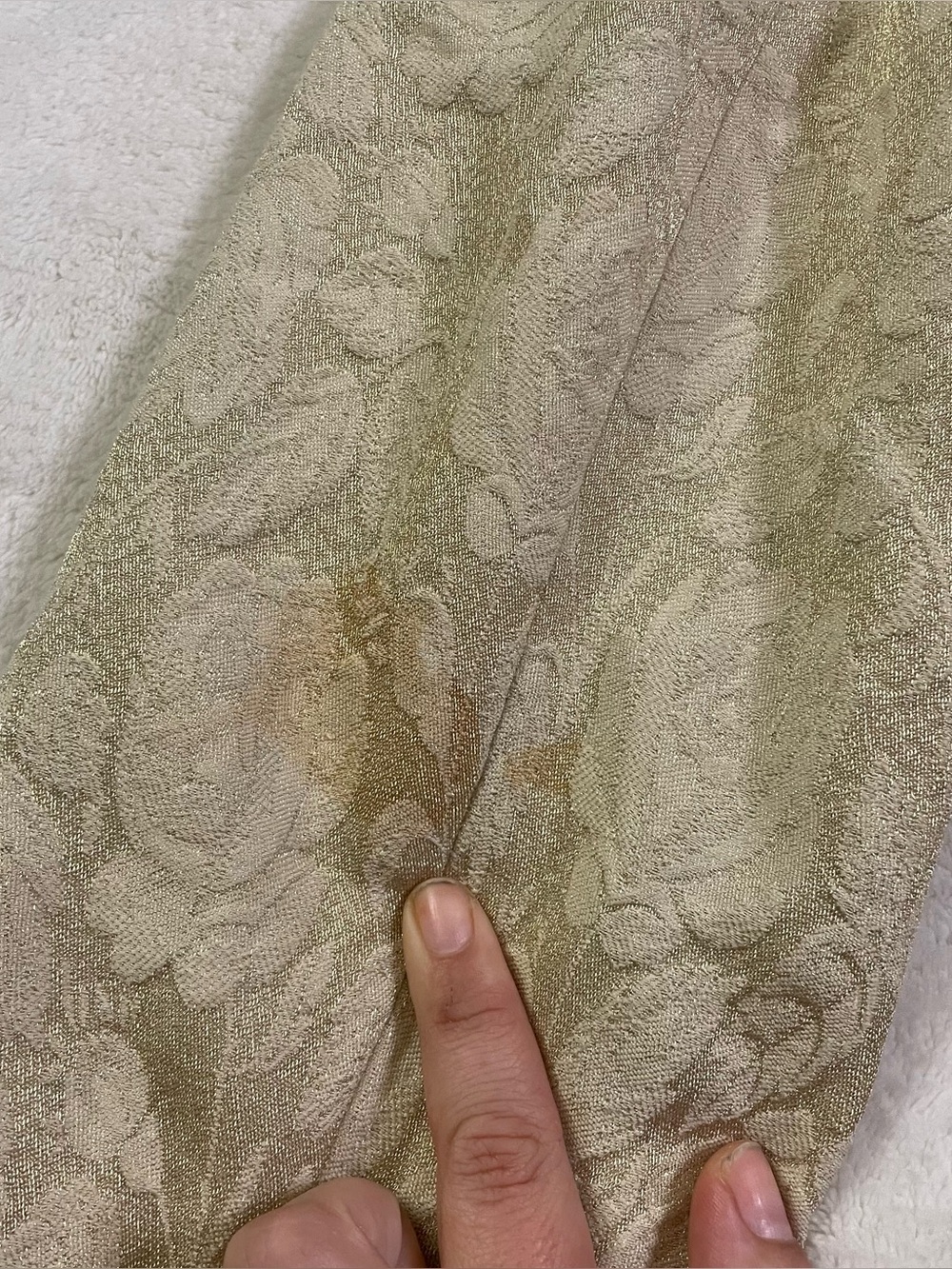 Banana Republic Gold Wool Blend Blazer *damaged* size 12 - Picture 16 of 16